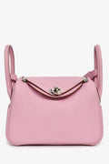 Hermès 2022 Mauve Sylvestre Clemence Leather Mini Lindy