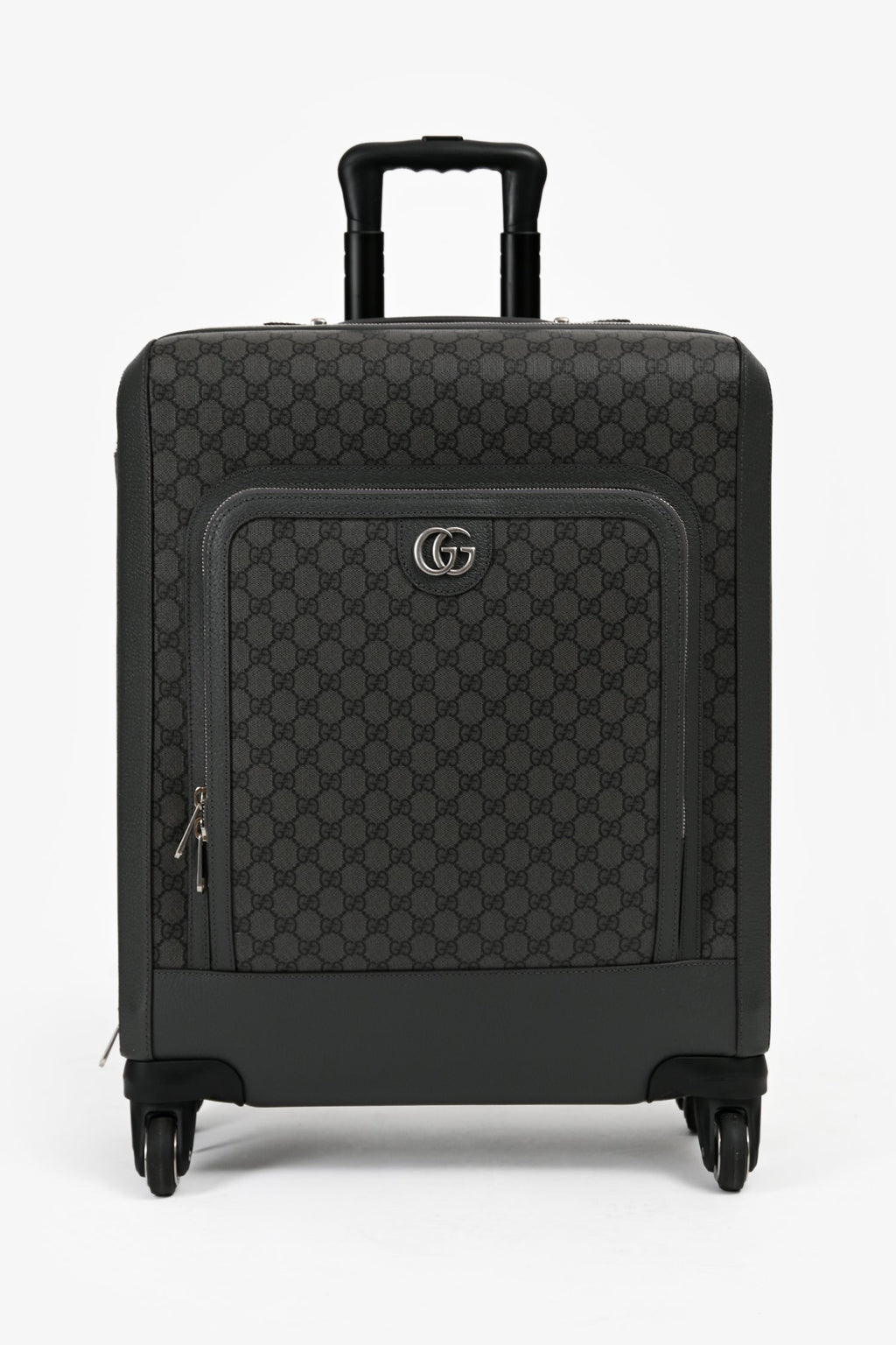 Gucci Grey Canvas GG Supreme Cabin Suitcase