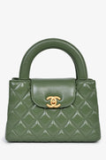 Pre-Loved Chanel™ Green Lambskin Mini Kelly Shopper Tote