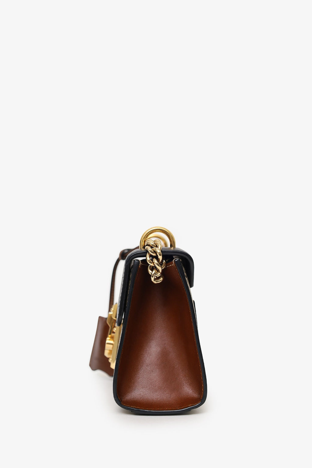 Gucci Black Guccissima Leather Small Padlock Bag
