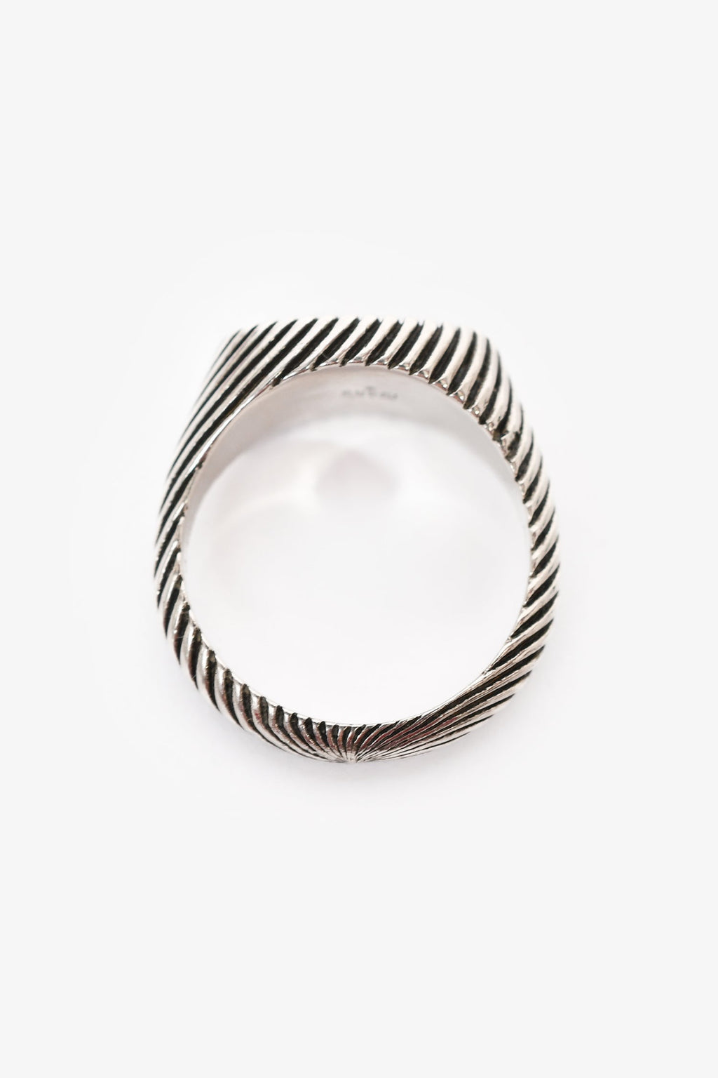 Gucci Sterling Silver GG Marmont Signet Ring Size 9