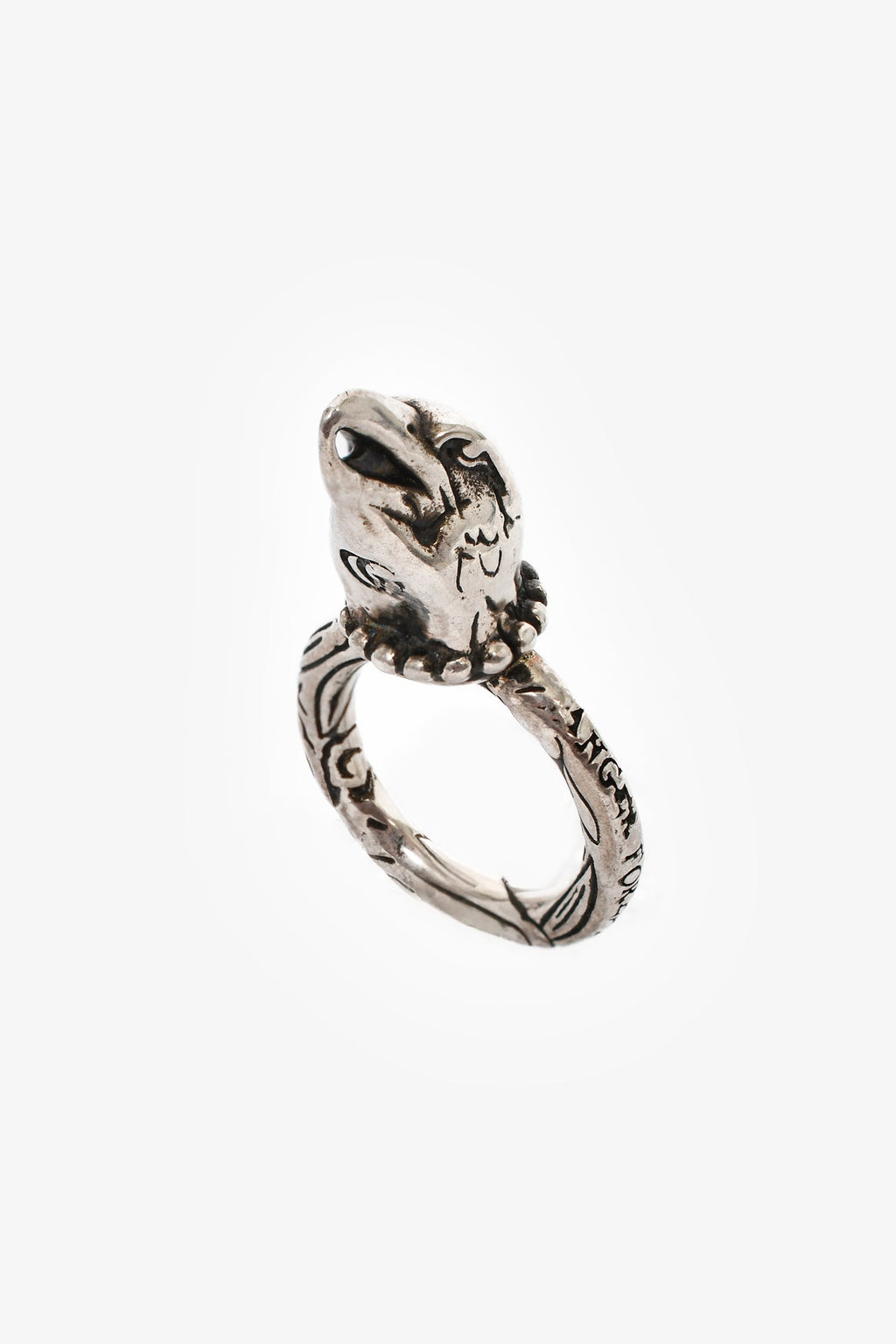 Gucci Sterling Silver 'Anger Forest' Eagle Ring Size 8