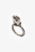 Gucci Sterling Silver 'Anger Forest' Eagle Ring Size 8