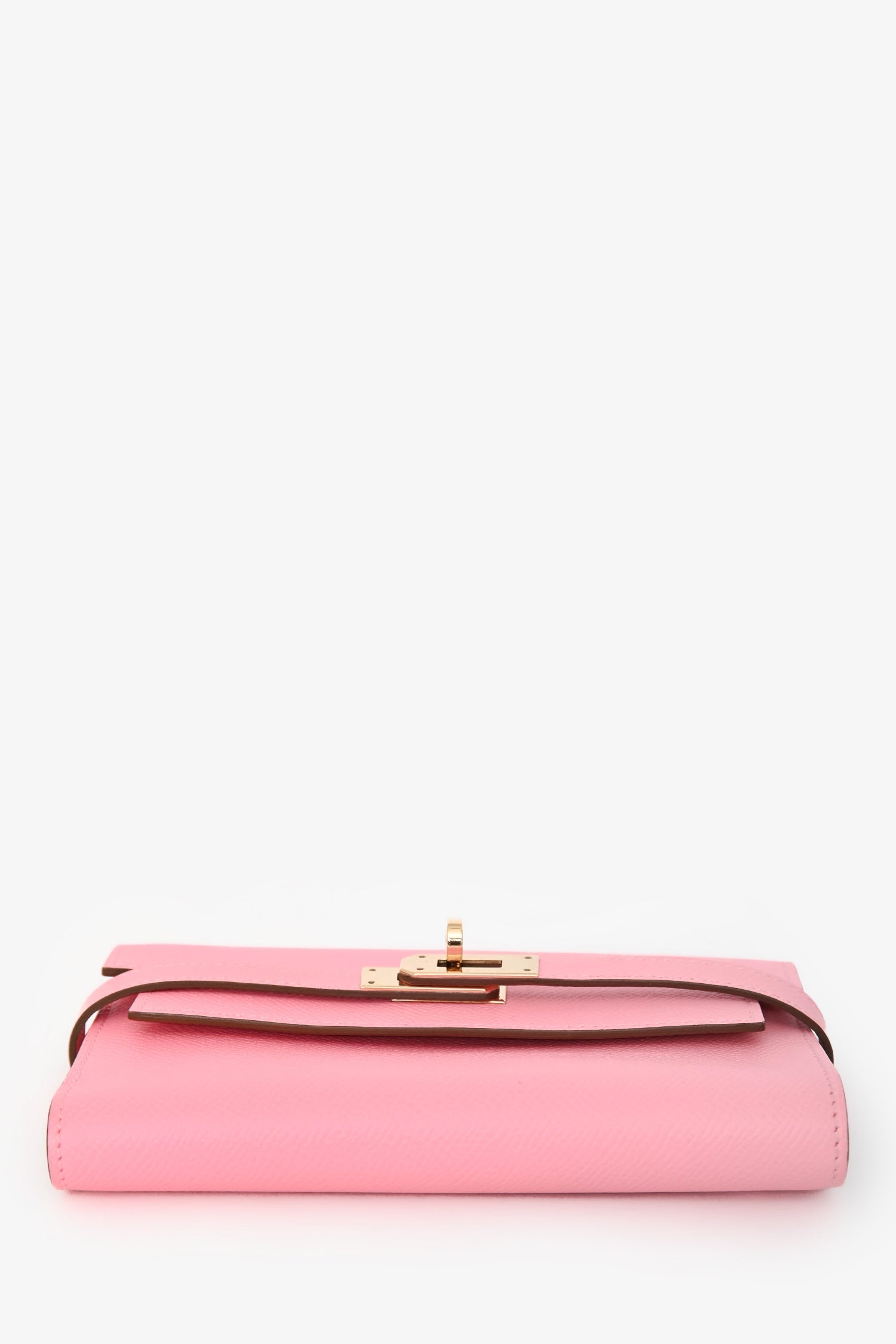 Hermès 2016 Pink Epsom Leather Kelly Depliant Medium Trifold Wallet