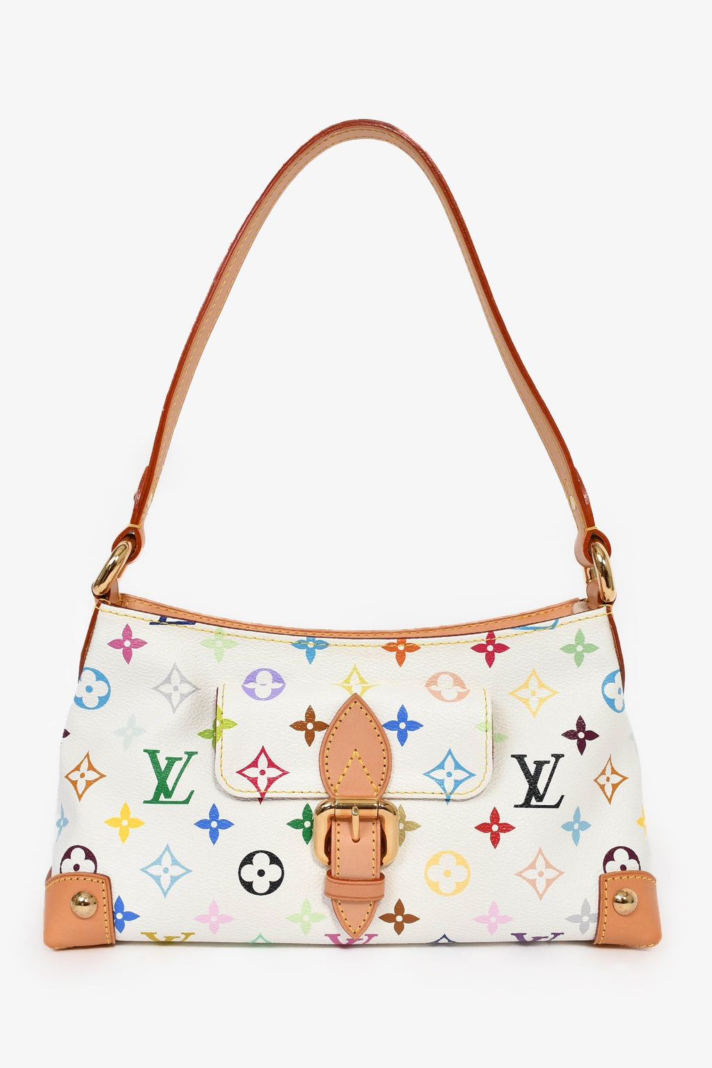 Louis Vuitton 2006 White/Multicolour Monogram 'Eliza' Shoulder Bag