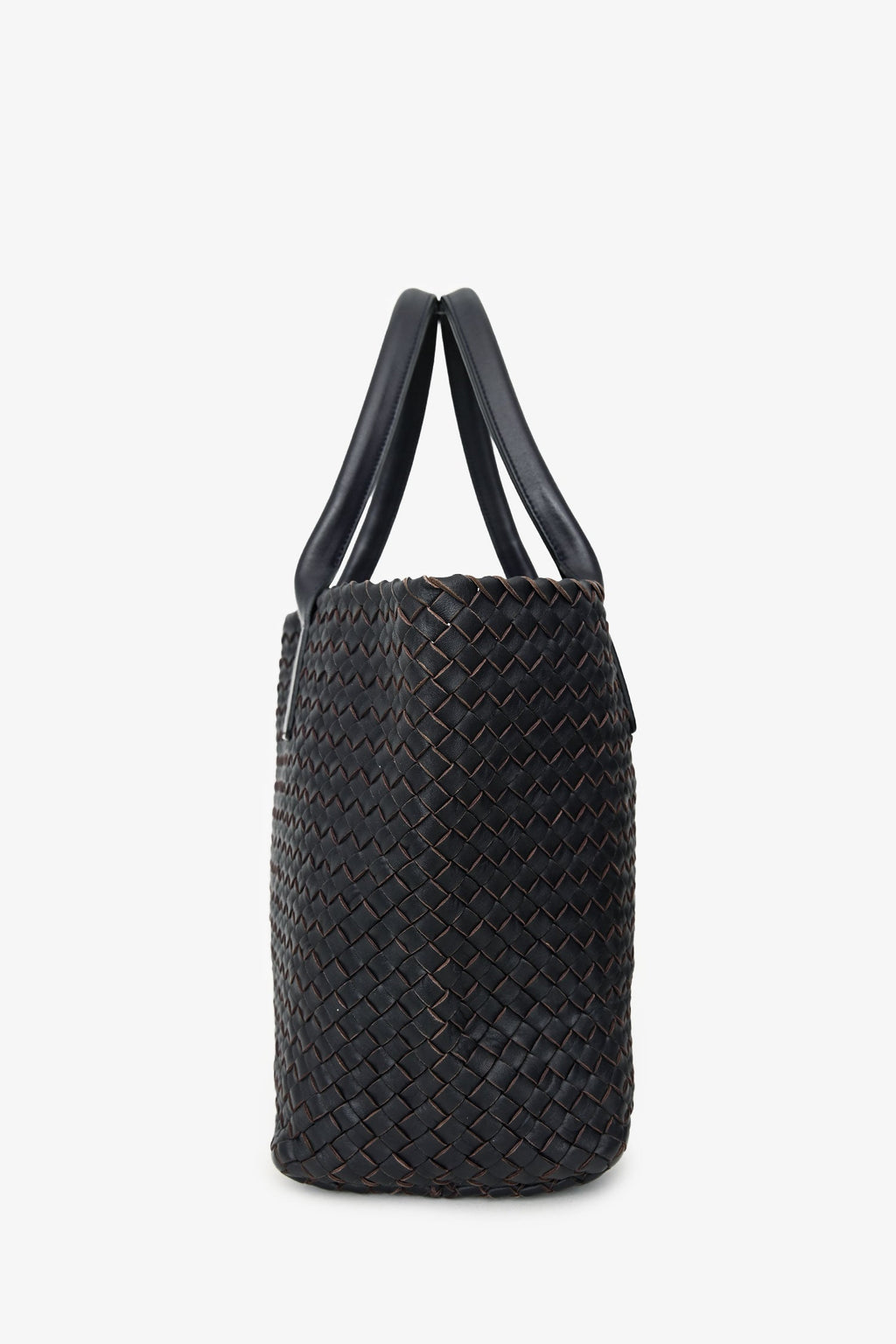 Bottega Veneta Dark Purple Intrecciato Tote
