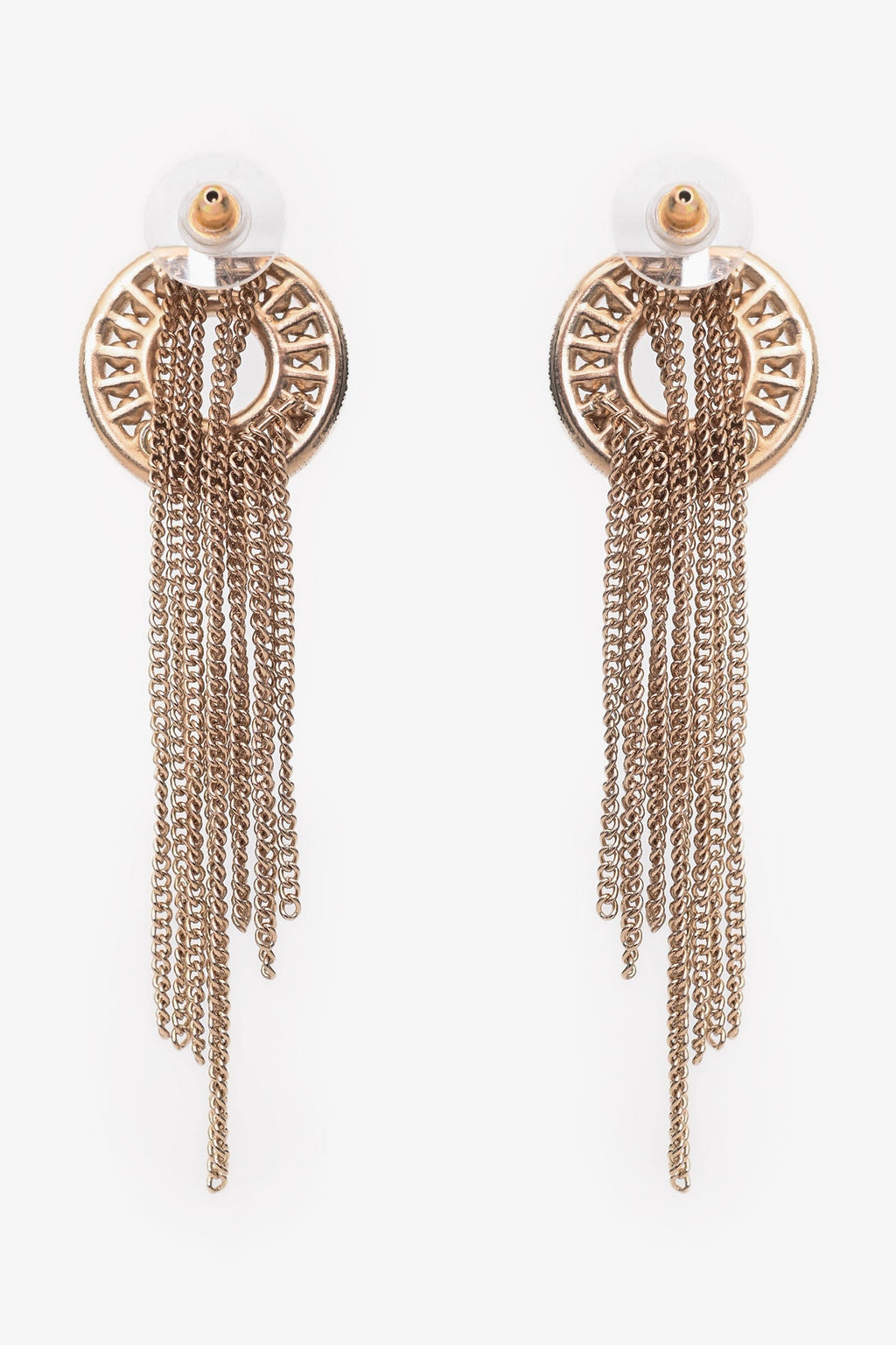 Pre-Loved Chanel™ 2016 Gold Tone Metal/Faux Pearl Tassel Earrings
