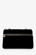 Loro Piana Black Velour/Leather L27 Crossbody With Strap