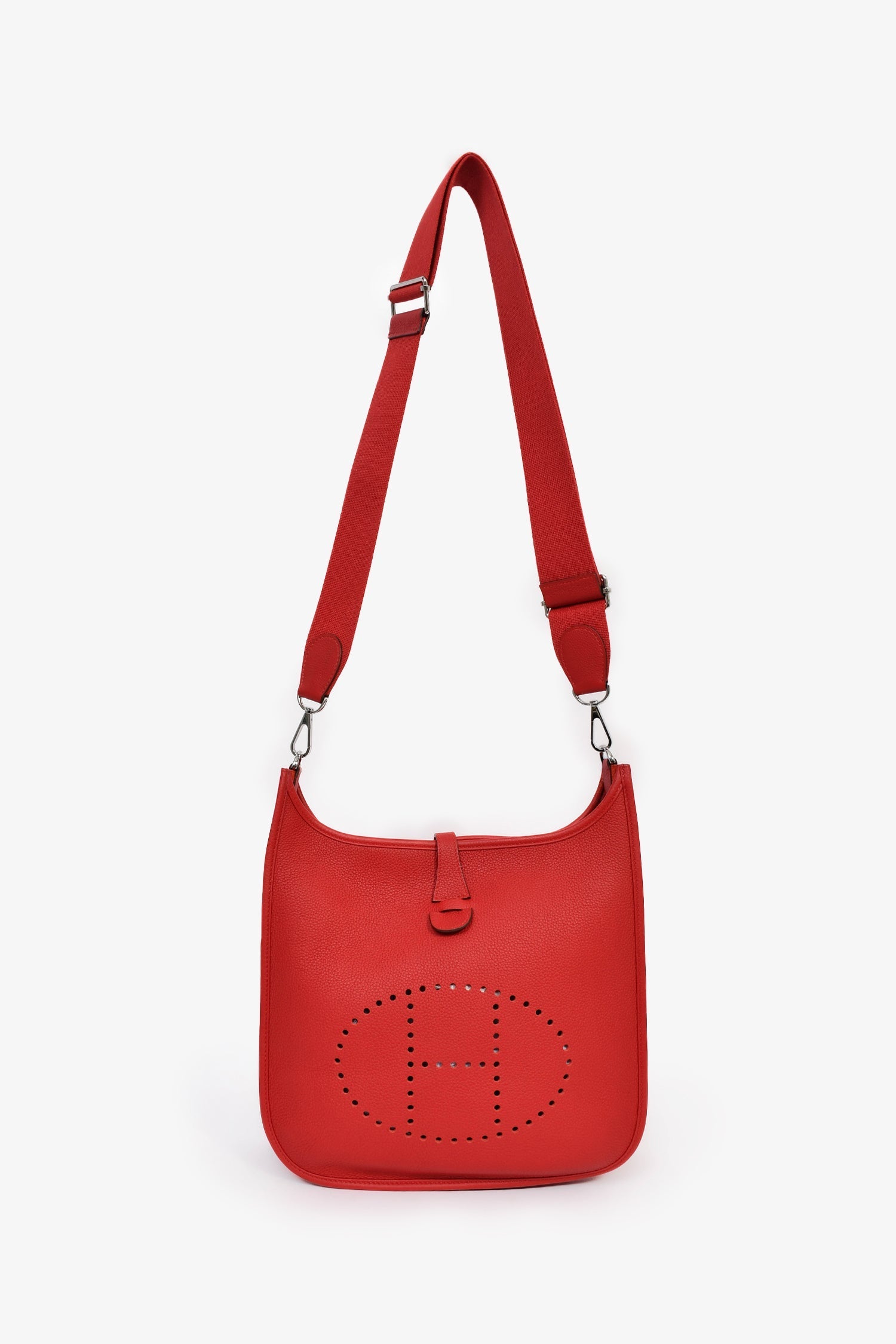 Hermès 2019 Rouge Piment Clemence Evelyne III 29 with Strap