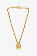 Pre-Loved Chanel™ Gold-tone 1994 Medallion CC Pendant Necklace