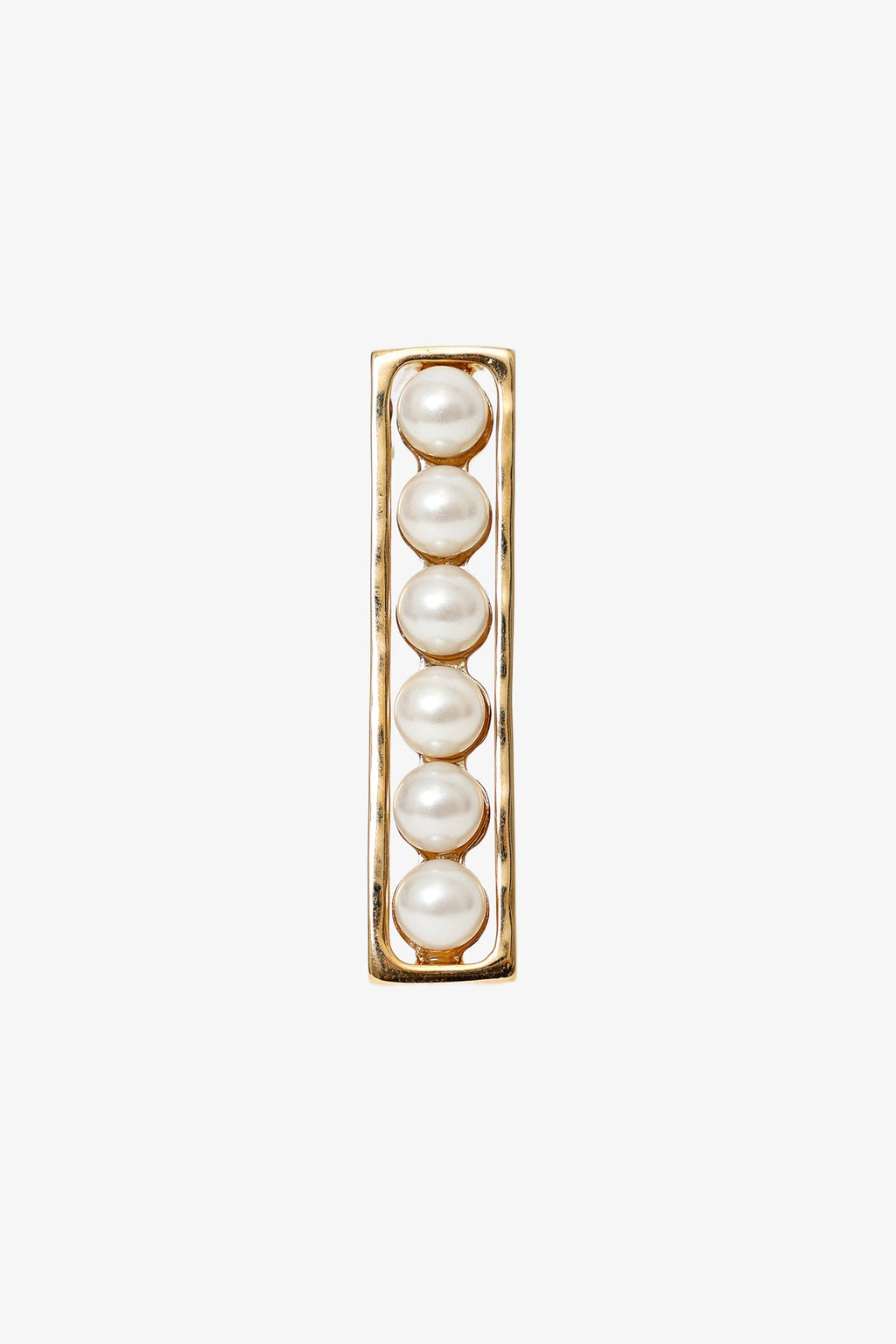 Pre-Loved Chanel™ Gold Tone Pearl Stud Bar Earrings