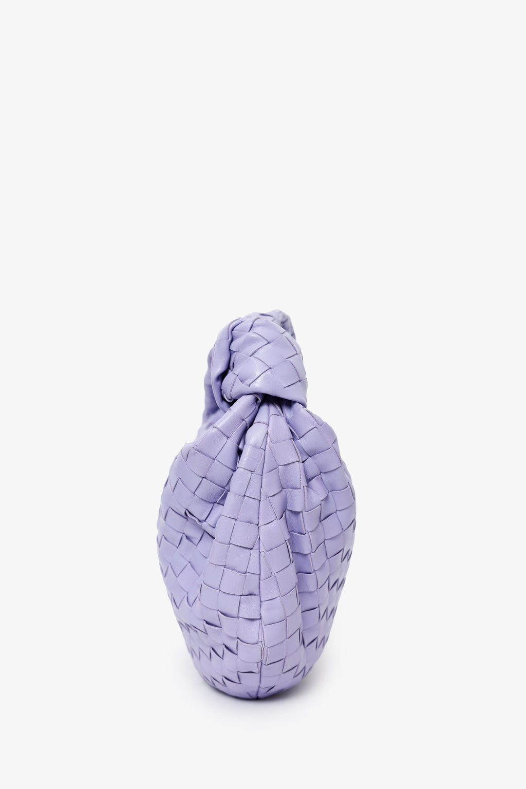 Bottega Veneta Purple Intrecciato Leather Teen Jodie Shoulder Bag