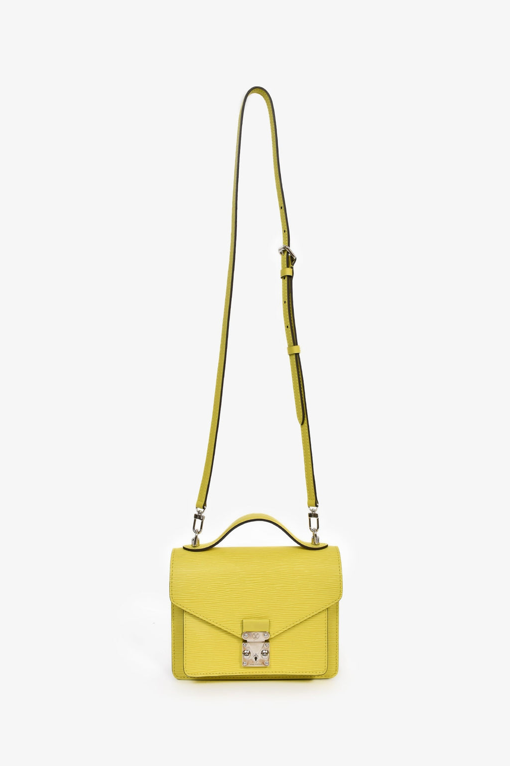 Louis Vuitton Citron Epi Leather 'Monceau' BB Top Handle with Strap