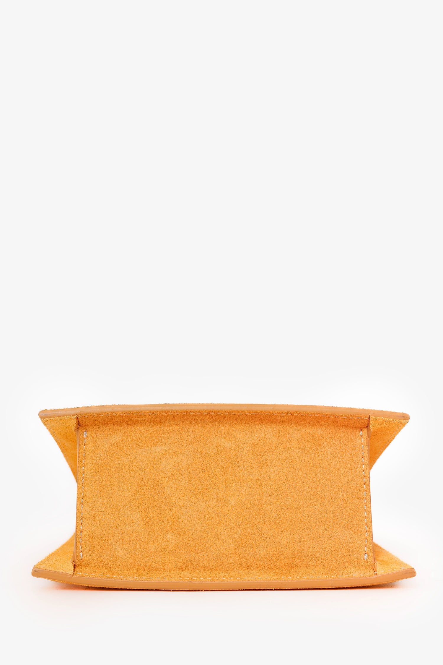 Jacquemus Yellow Suede 'Le Grand Chiquito' Shoulder Bag With Strap