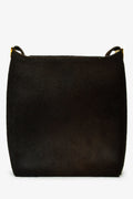 Salvatore Ferragamo Chocolate Brown Ponyhair Shoulder Bag