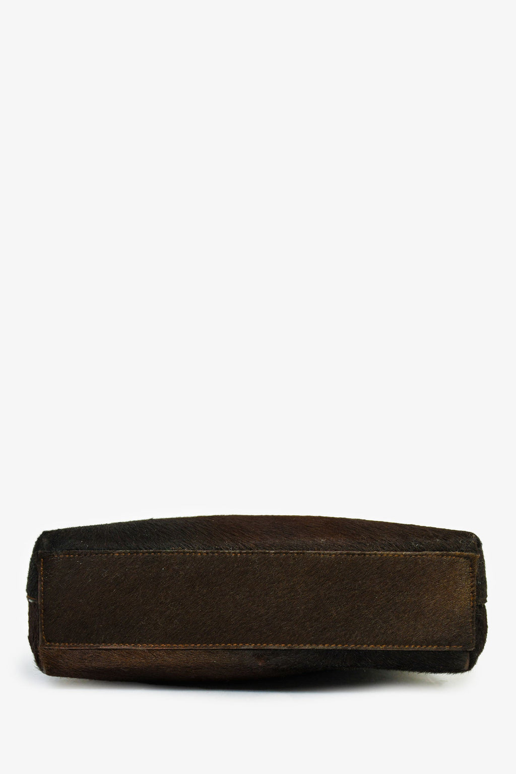 Salvatore Ferragamo Chocolate Brown Ponyhair Shoulder Bag