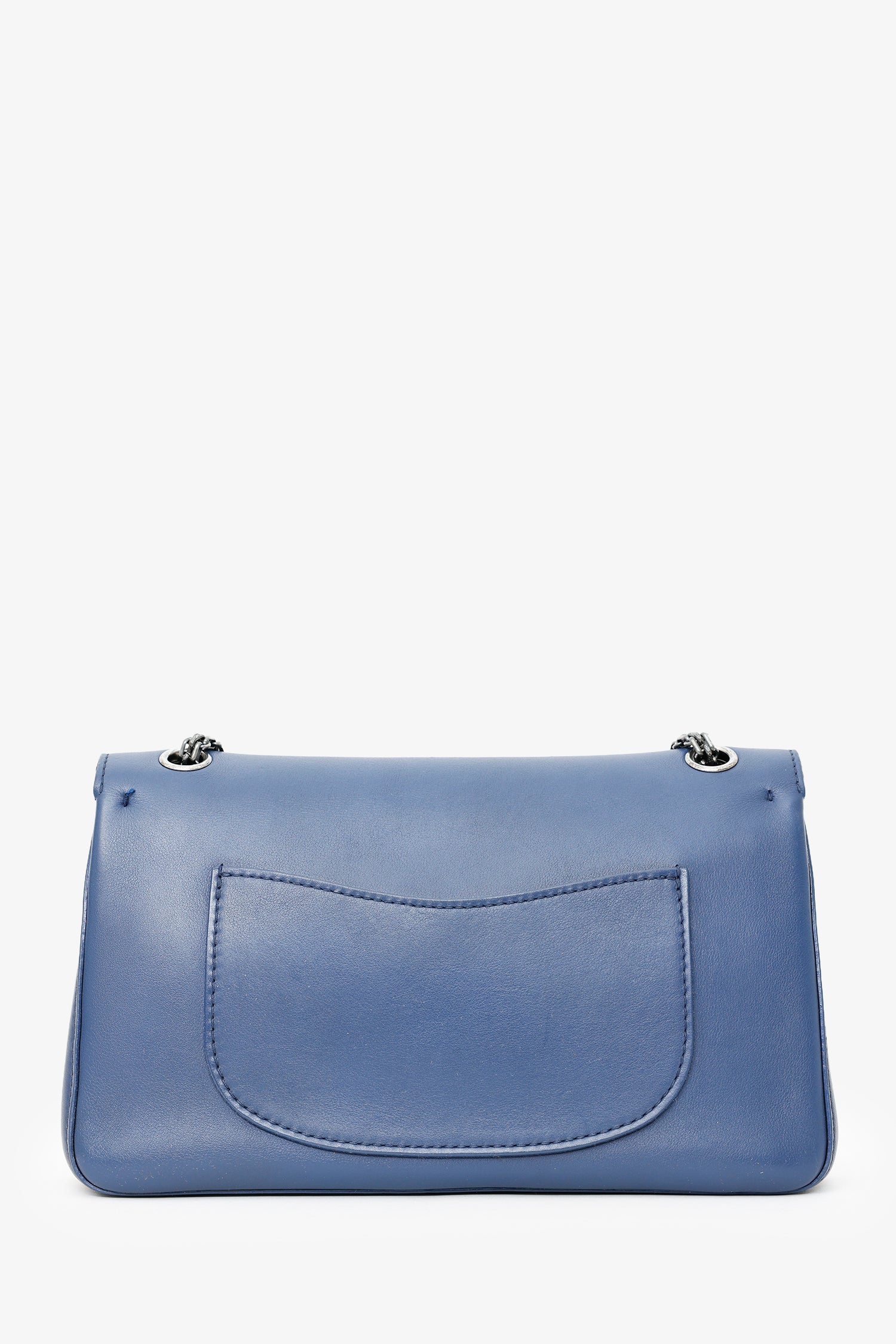 Pre-Loved Chanel™ 2017 Navy Leather Medallion Charm Reissue 2.55 Shoulder Bag