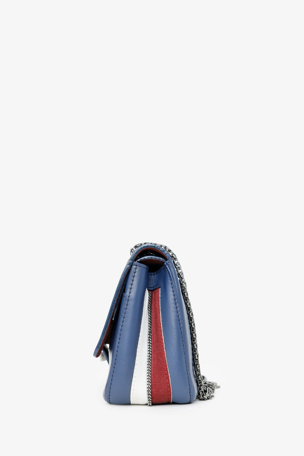 Pre-Loved Chanel™ 2017 Navy Leather Medallion Charm Reissue 2.55 Shoulder Bag