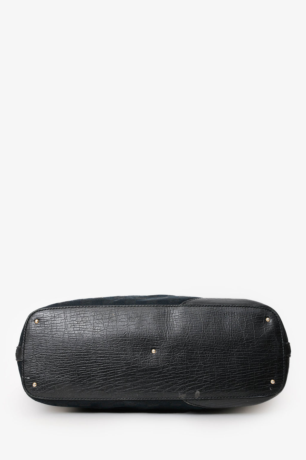 Gucci Black GG Canvas Horsebit Tote Bag