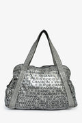 Pre-Loved Chanel™ 2008 Silver Nylon '31 Rue Cambon' Bowler Bag