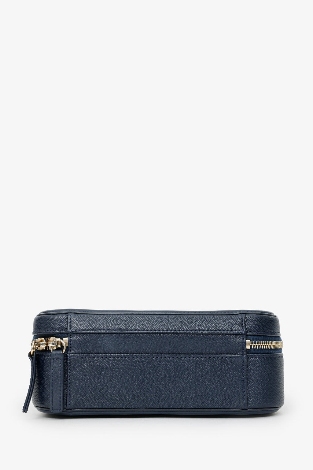Pre-Loved Chanel™ 2018 Navy Caviar Medium Filigree Vanity Case Bag