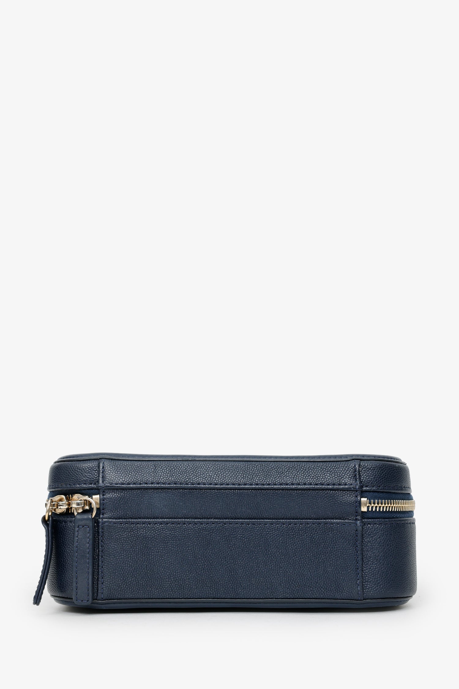 Pre-Loved Chanel™ 2018 Navy Caviar Medium Filigree Vanity Case Bag