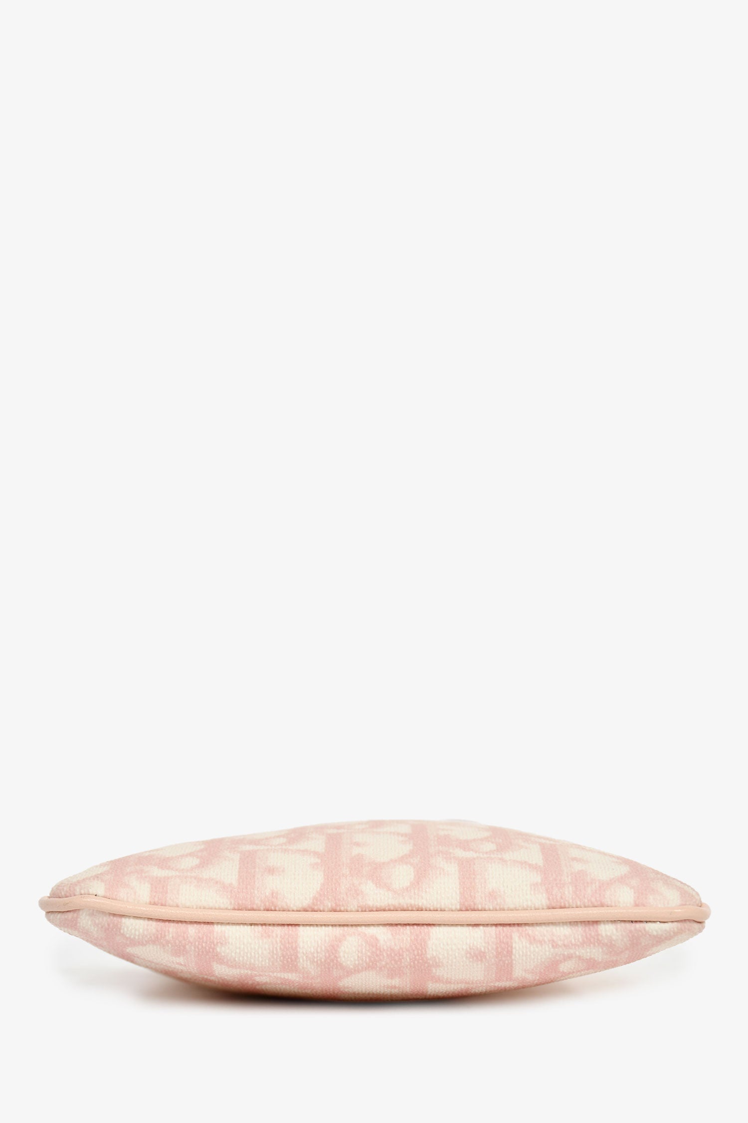 Christian Dior 2000s Pink Oblique Canvas Mini Pouch Crossbody