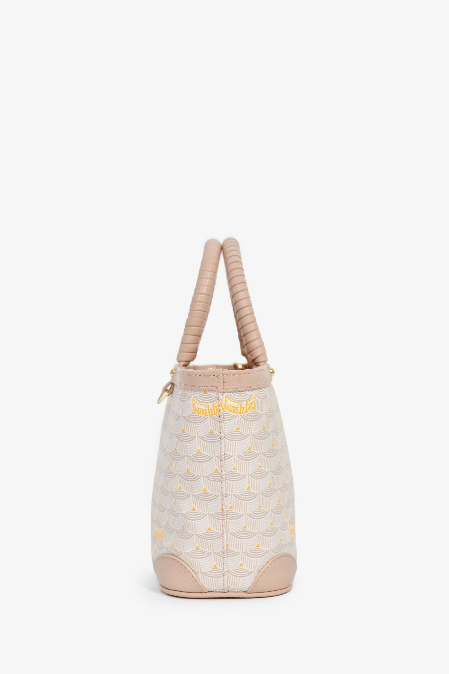 Faure Le Page Pink Coated Canvas 'Daily Battle 19' Mini Tote With Strap