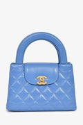 Pre-Loved Chanel™ 2024 Periwinkle Blue Mini Kelly Top Handle
