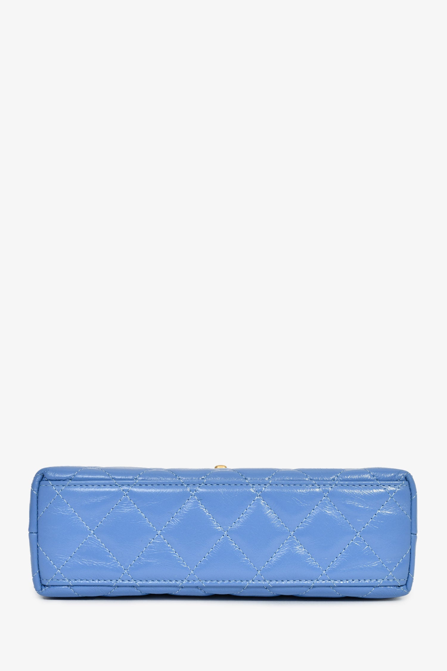 Pre-Loved Chanel™ 2024 Periwinkle Blue Mini Kelly Top Handle
