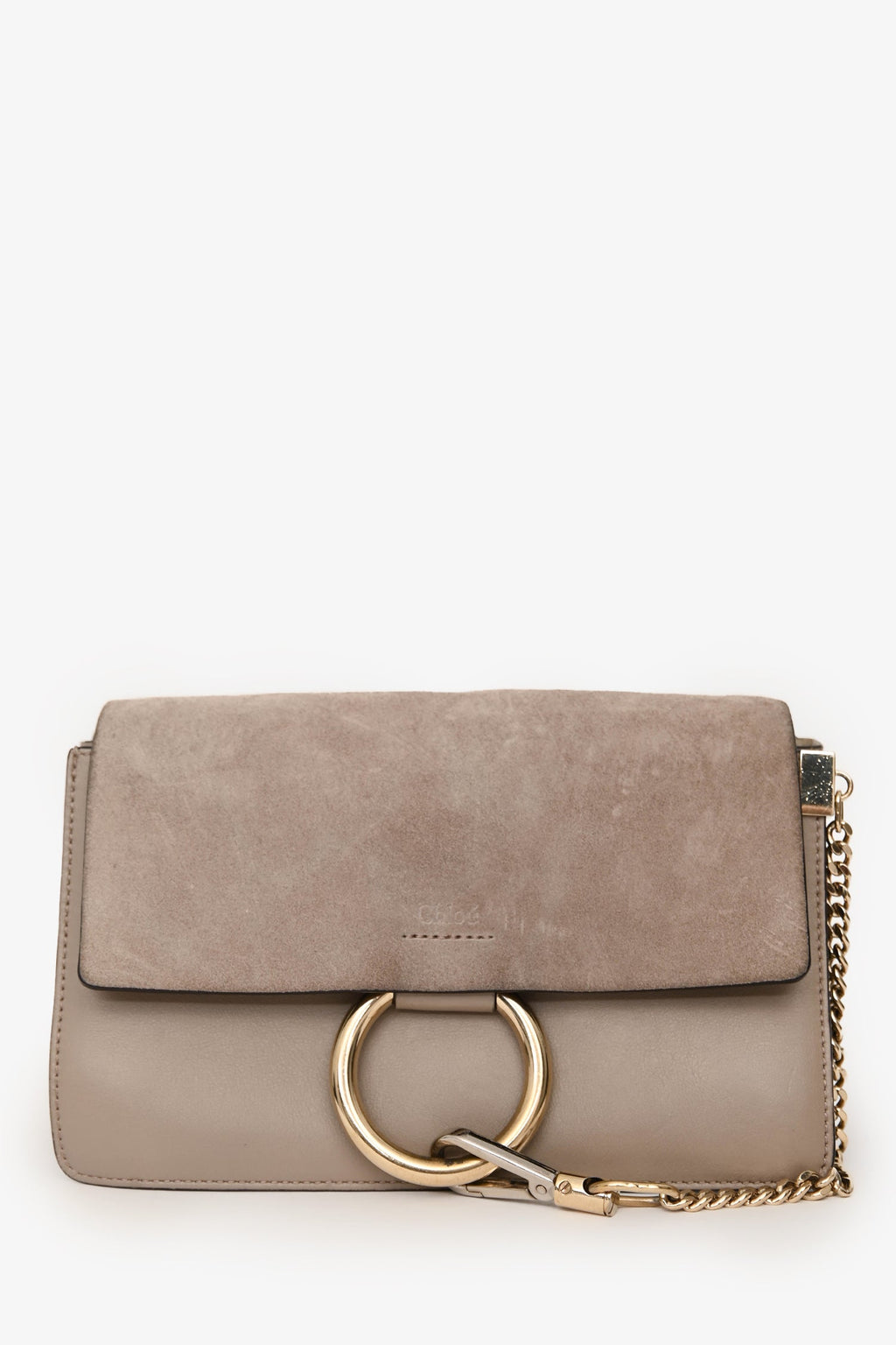 Chloé 2016 Grey Leather Faye Crossobody