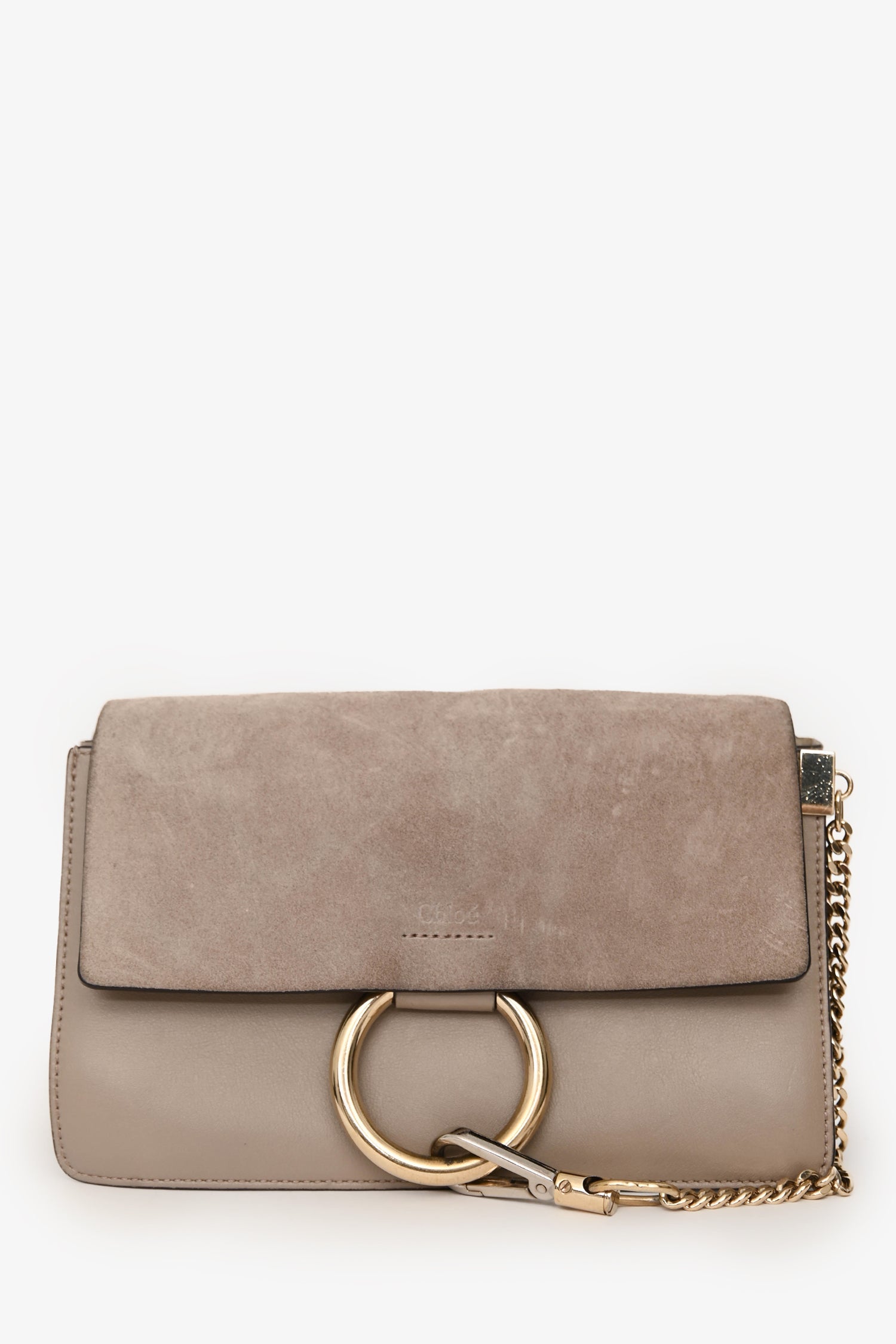 Chloé 2016 Grey Leather Faye Crossobody
