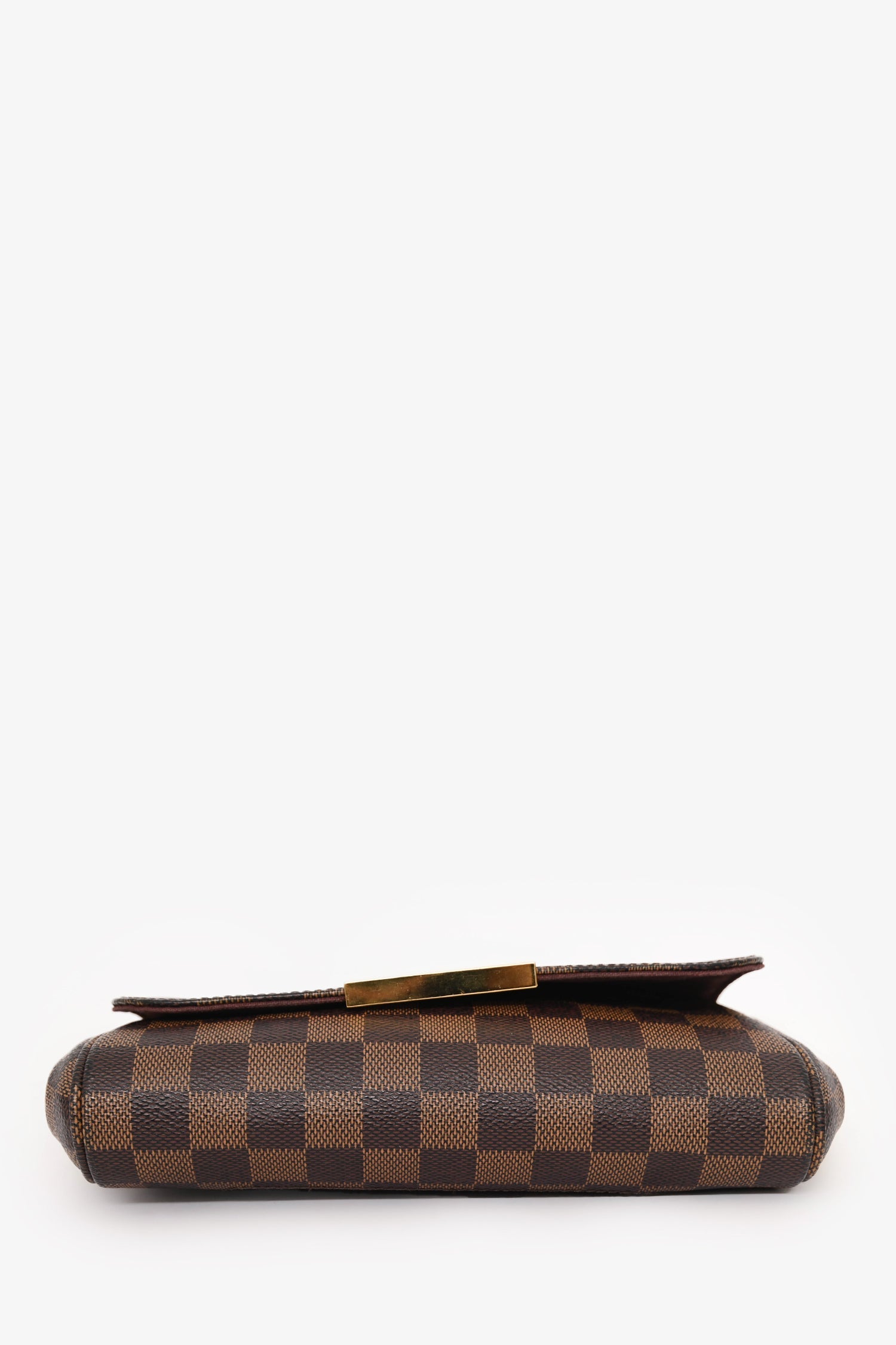 Louis Vuitton 2014 Damier Ebene Eva Pochette With Strap