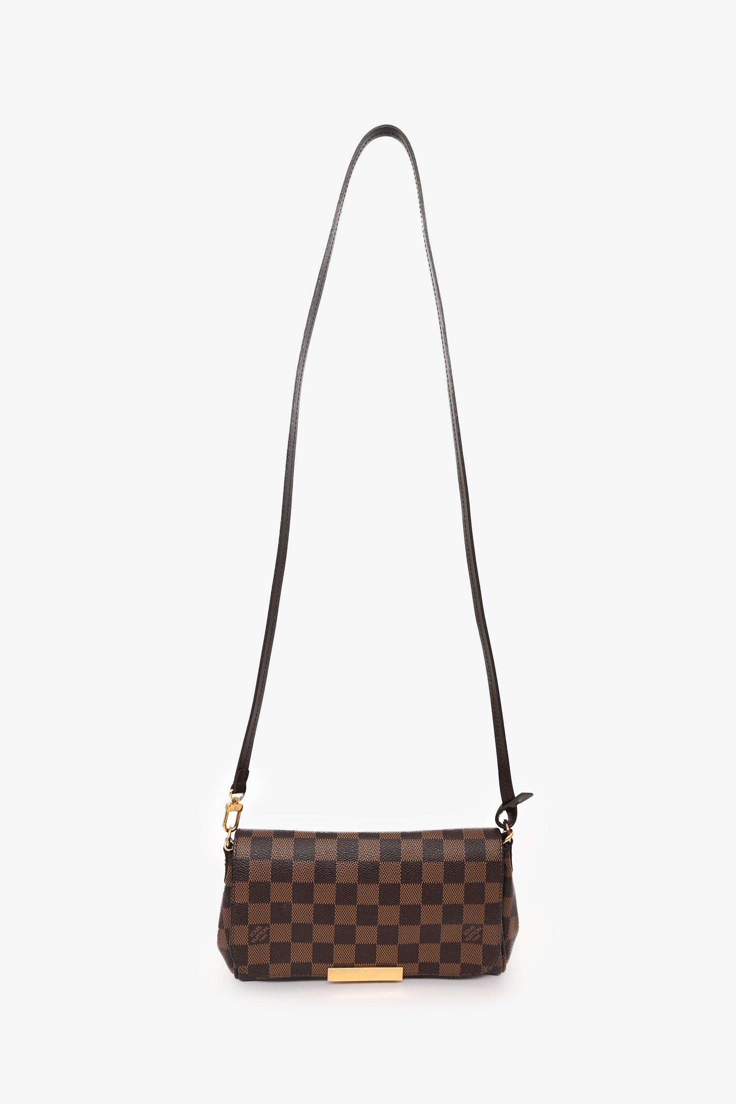 Louis Vuitton 2014 Damier Ebene Eva Pochette With Strap