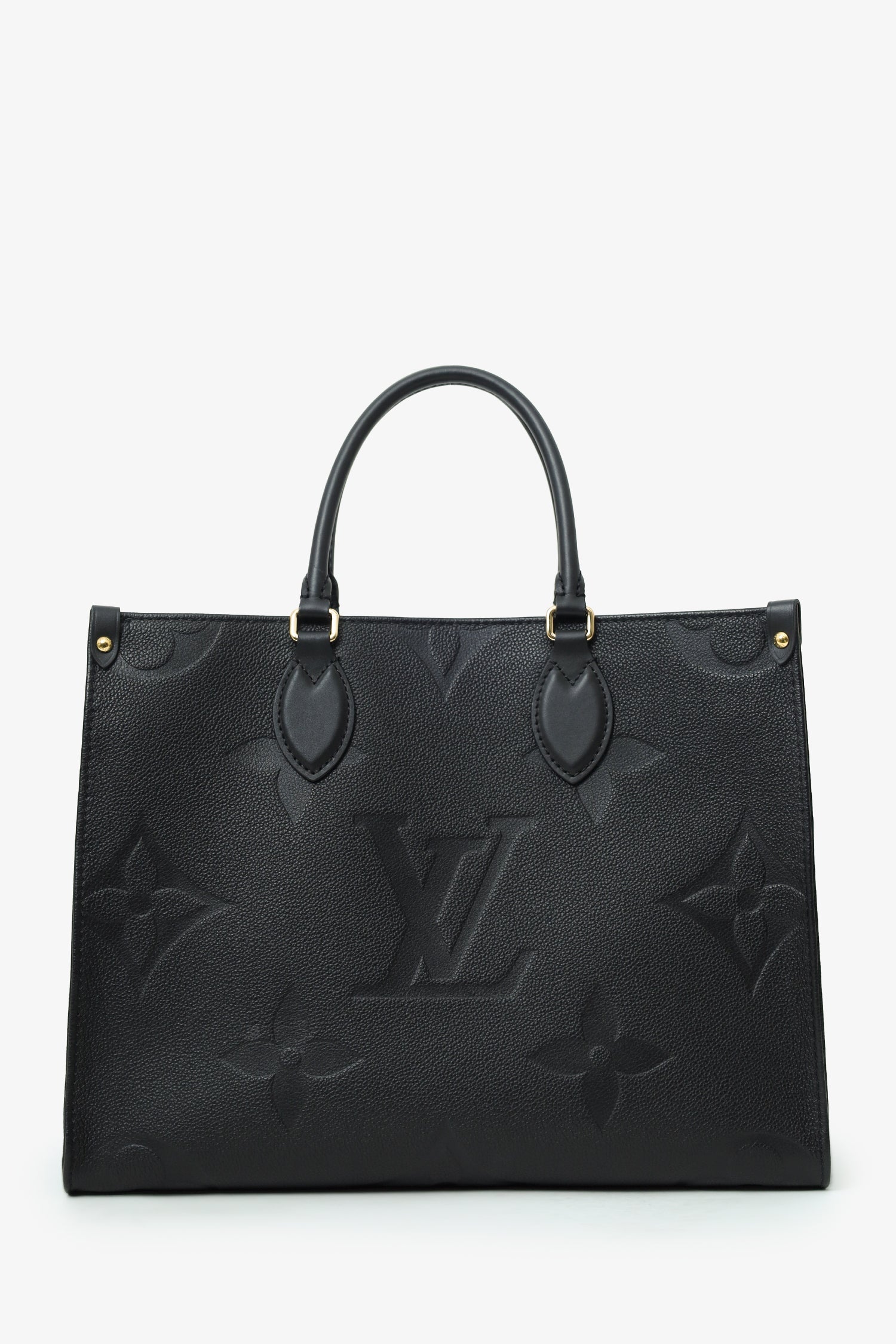 Louis Vuitton Black Monogram Empreinte Leather OnTheGo MM