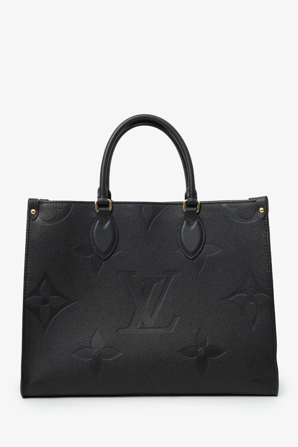 Louis Vuitton Black Monogram Empreinte Leather OnTheGo MM