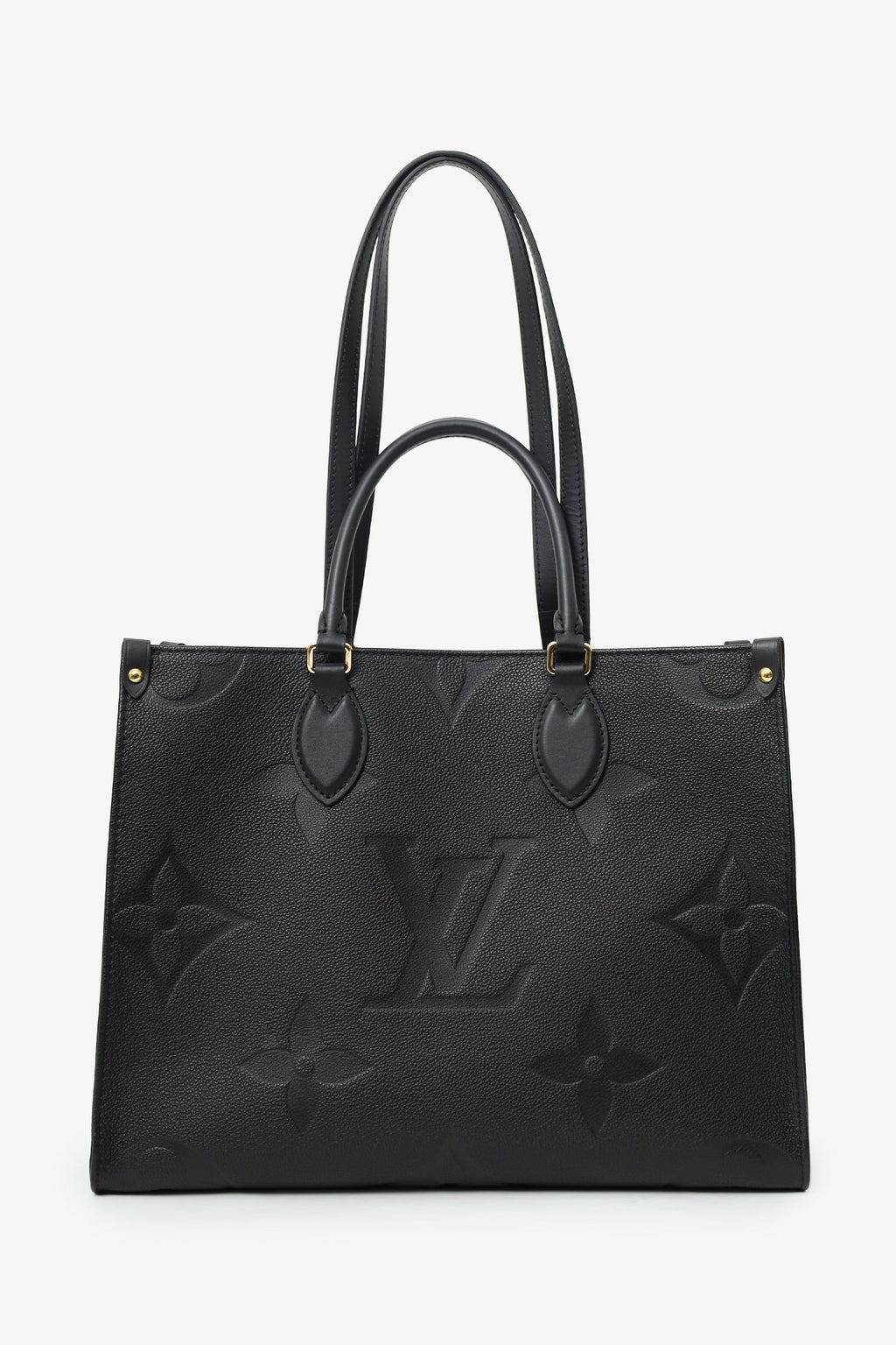 Louis Vuitton Black Monogram Empreinte Leather OnTheGo MM