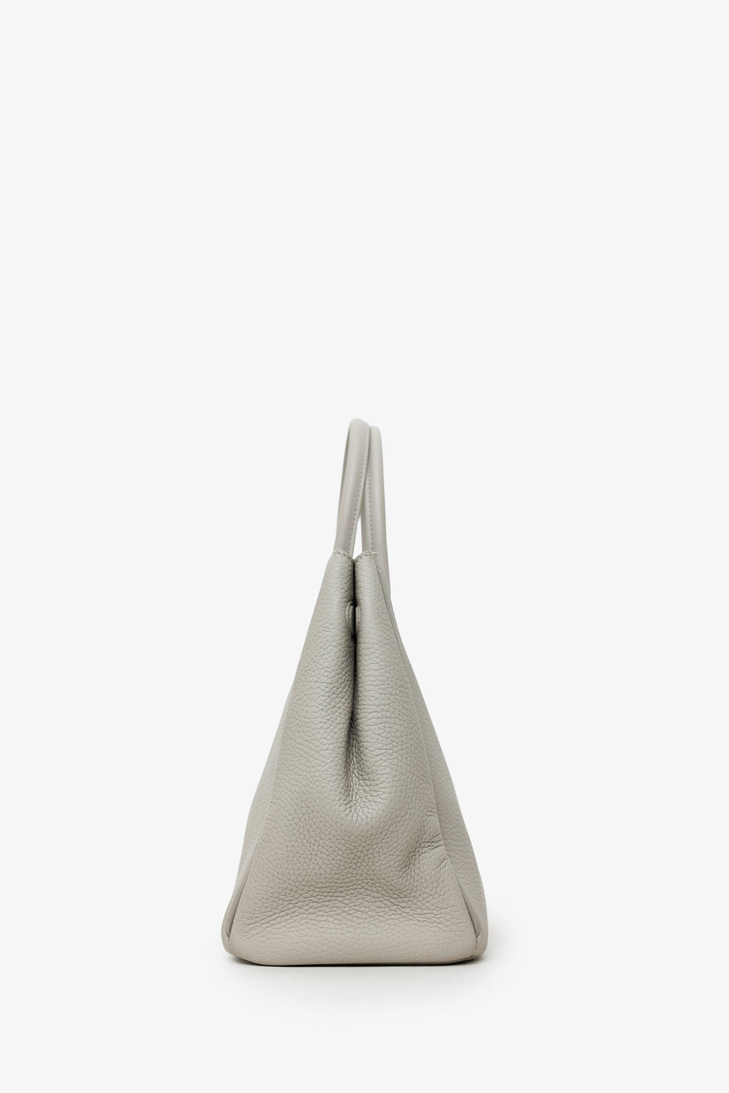 Burberry Taupe Leather Small Rocking Horse Tote Bag