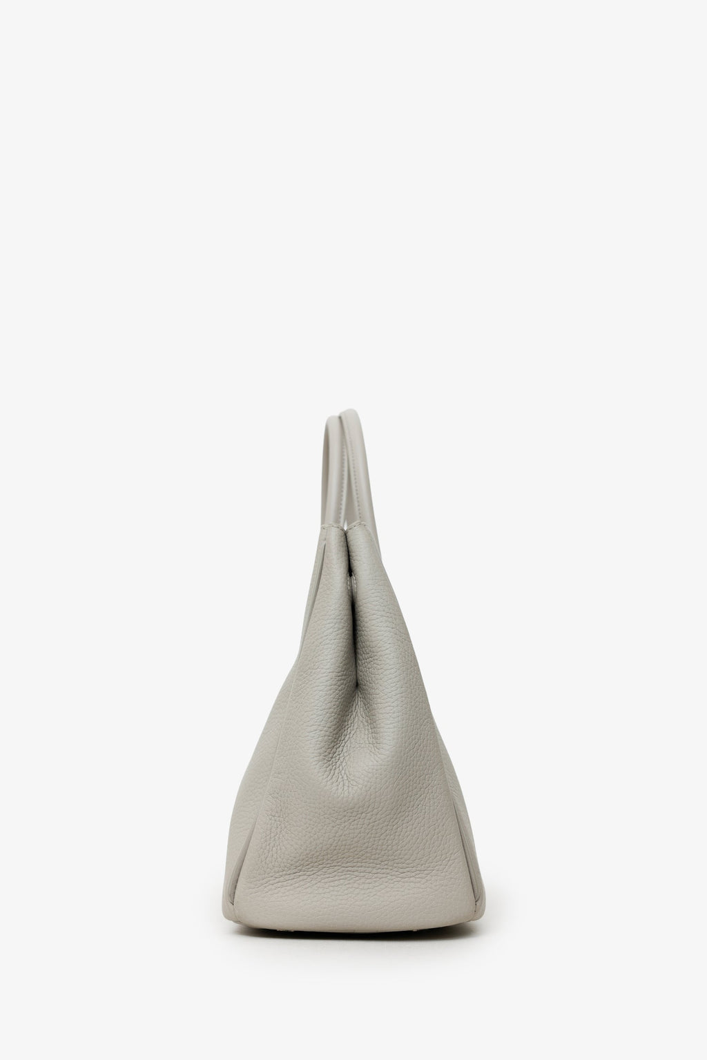 Burberry Taupe Leather Small Rocking Horse Tote Bag