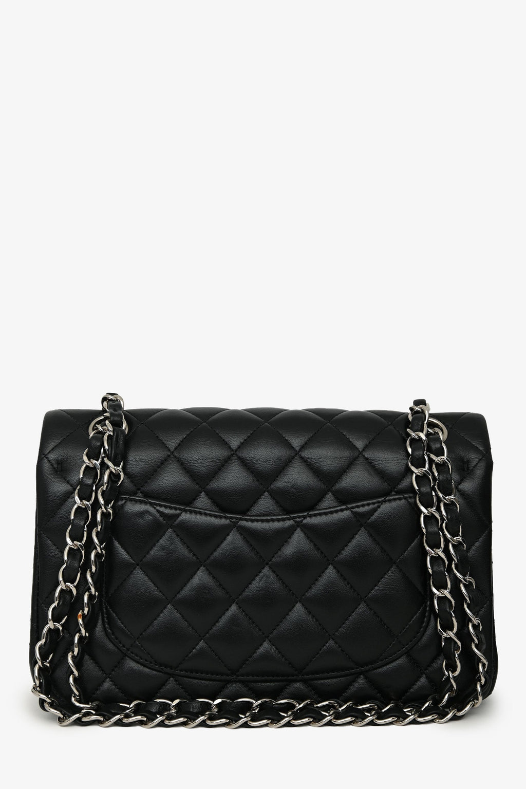 Pre-Loved Chanel™ 2018 Black Lambskin Leather Small Classic Double Flap