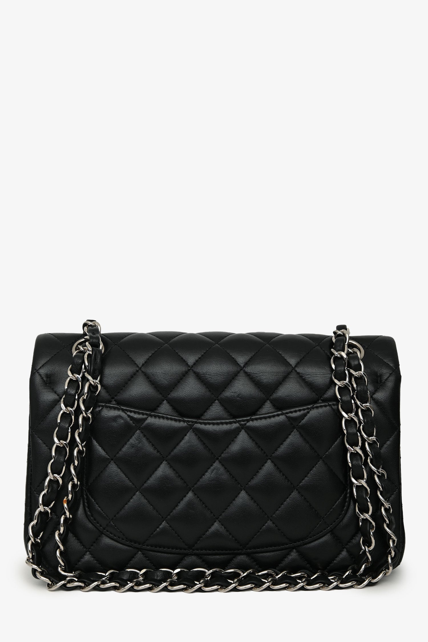 Pre-Loved Chanel™ 2018 Black Lambskin Leather Small Classic Double Flap