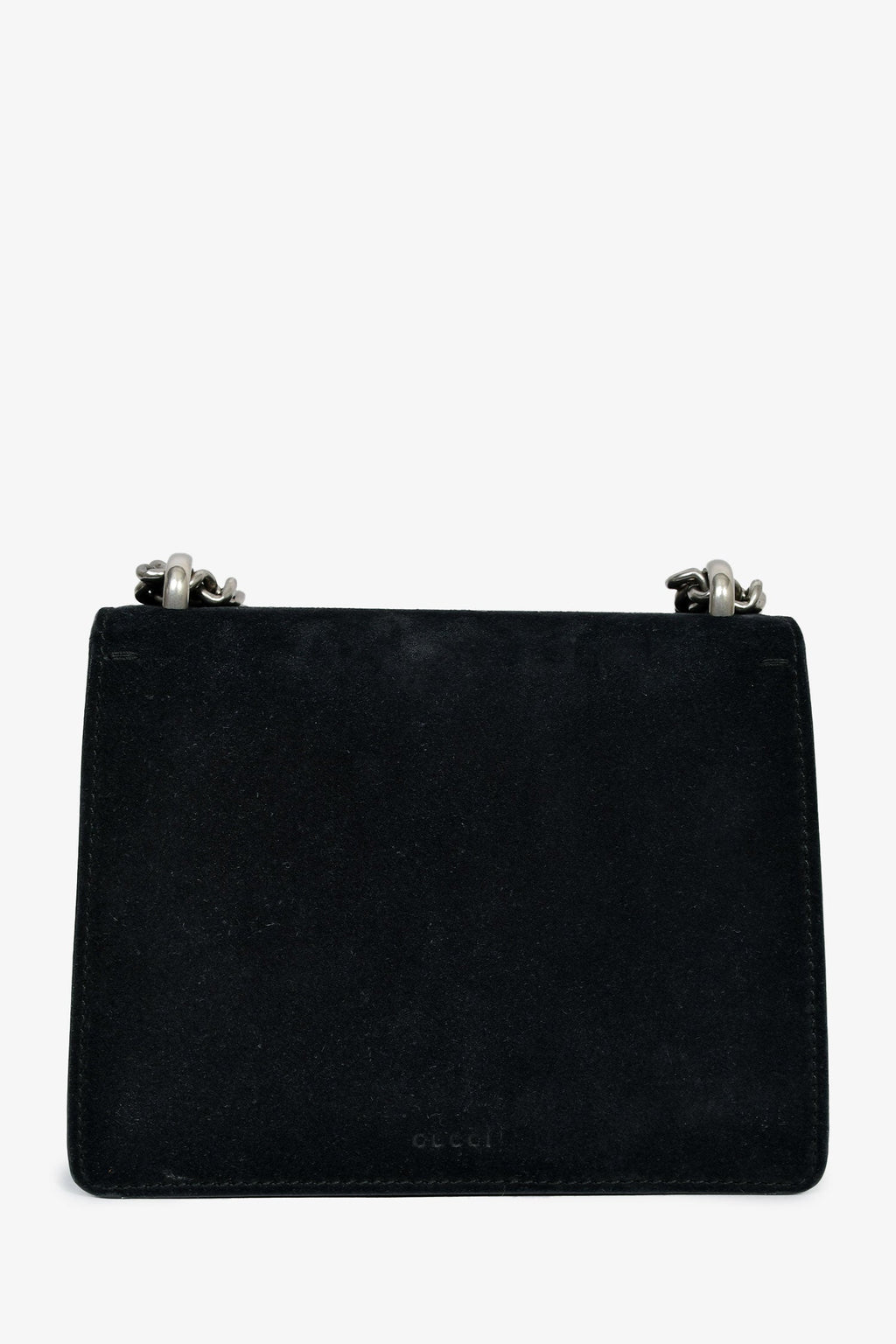 Gucci Black Suede Mini Dionysus Chain Shoulder Bag