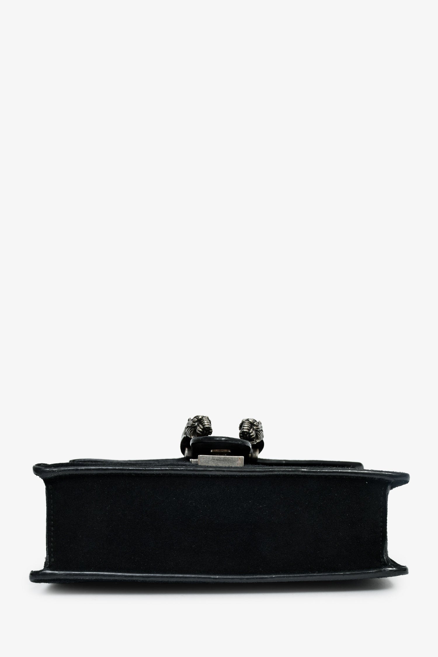 Gucci Black Suede Mini Dionysus Chain Shoulder Bag