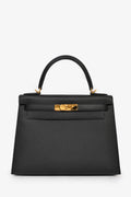 Hermès 2018 Black Epsom Leather Kelly 28 with Strap
