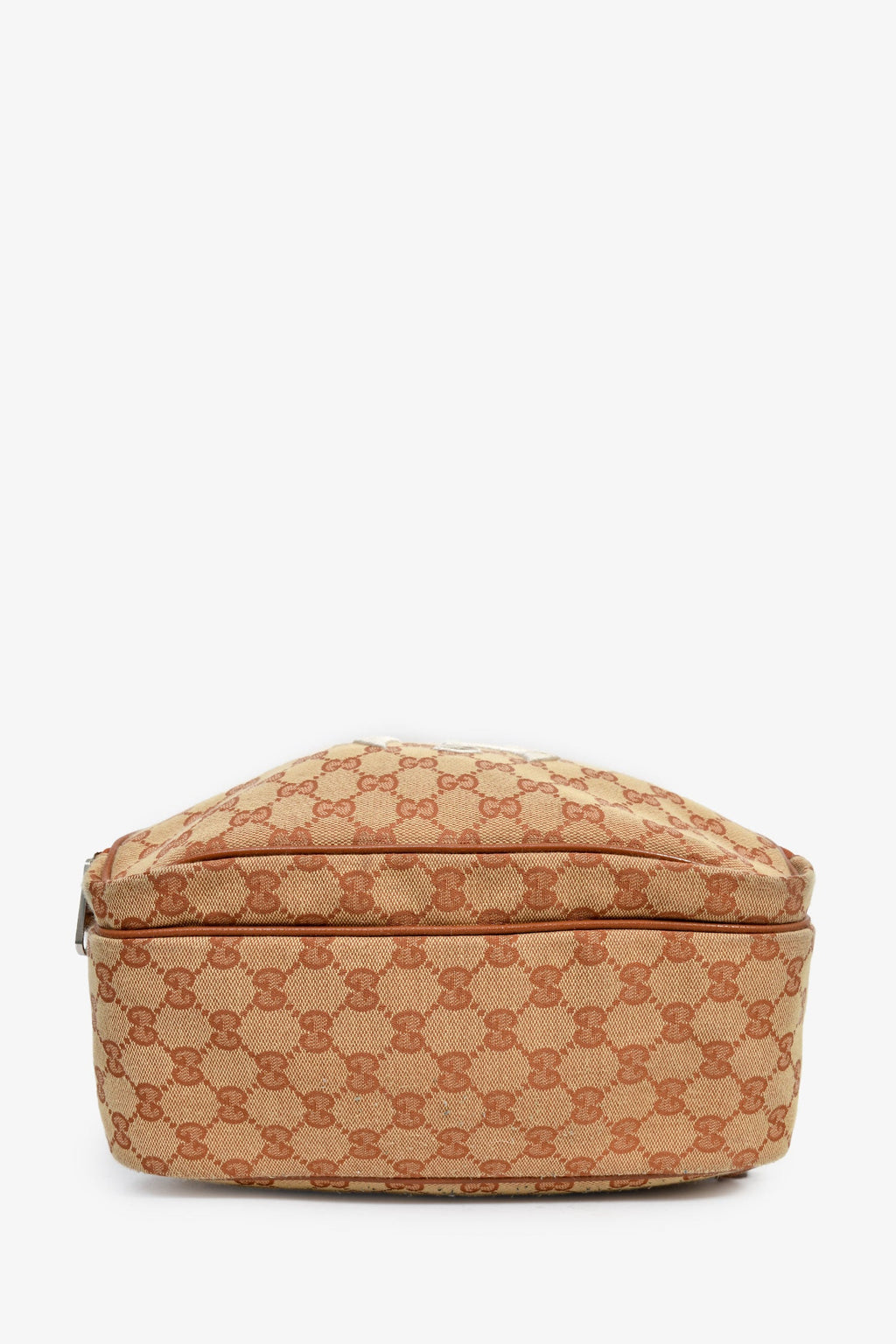 Gucci x New York Yankees Canvas Leather Trimmed Backpack