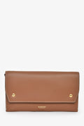Burberry Brown Leather Logo Wallet Crossbody Bag