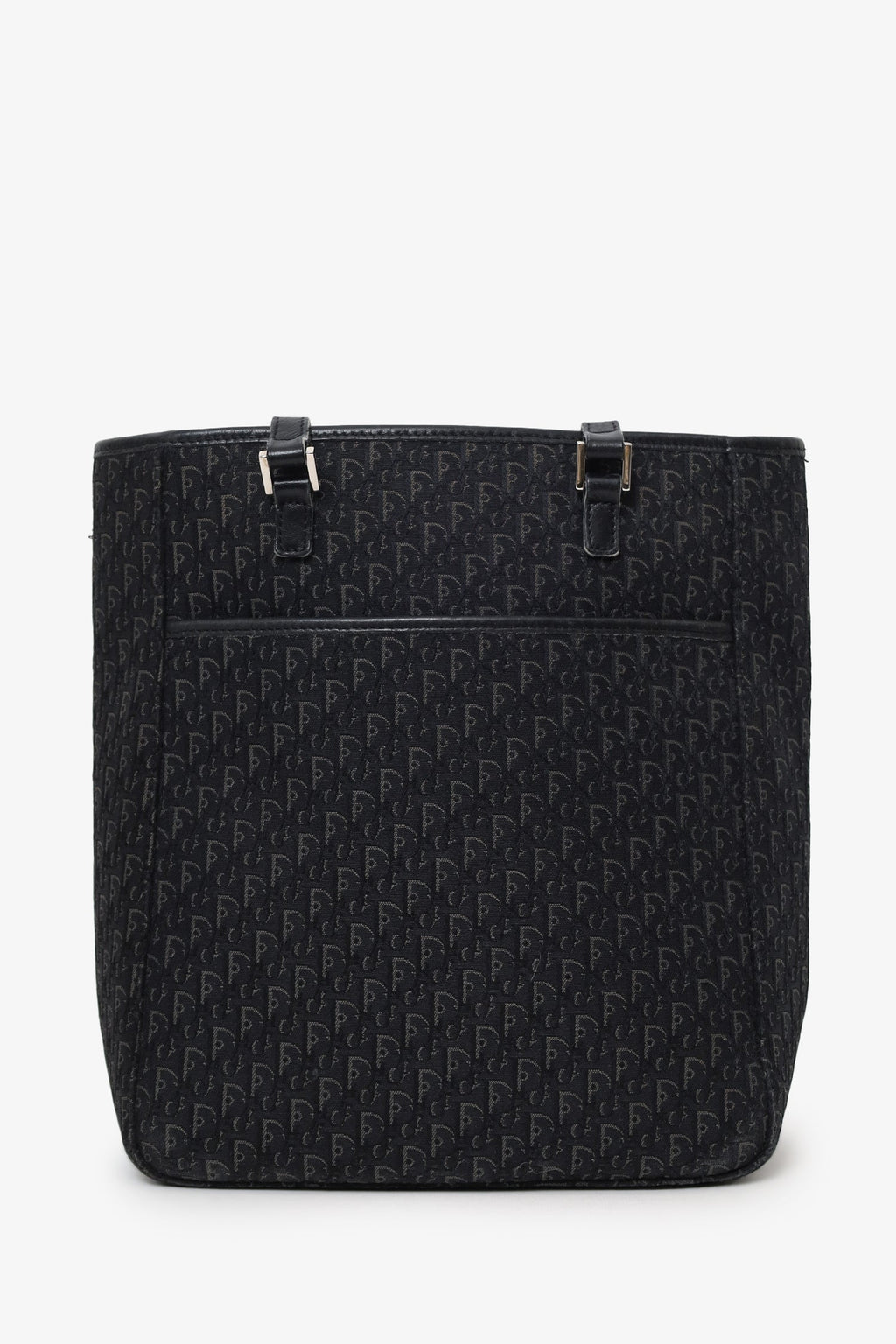 Christian Dior Gery Canvas Oblique 'Diorissimo' Trotter Tote Bag