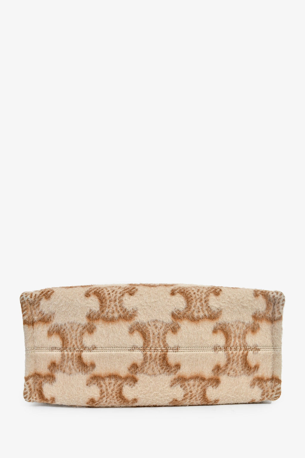 Celine Mohair Triomphe Cabas Thais Tote Bag