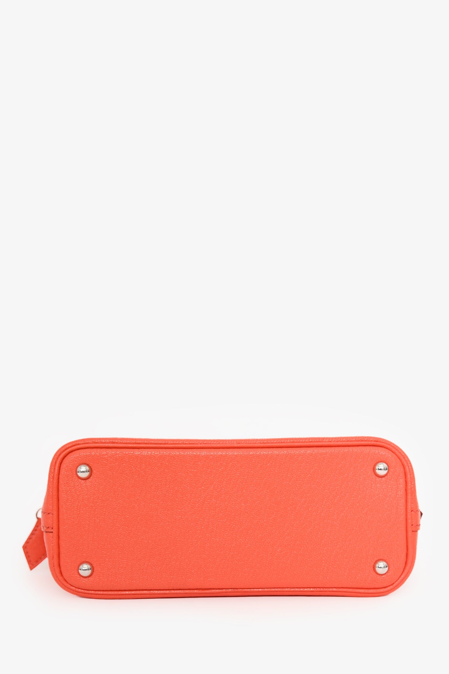 Hermès 2017 Orange Poppy Chevre Mysore Bolide 1923 Mini Top Handle Palladium Hardware
