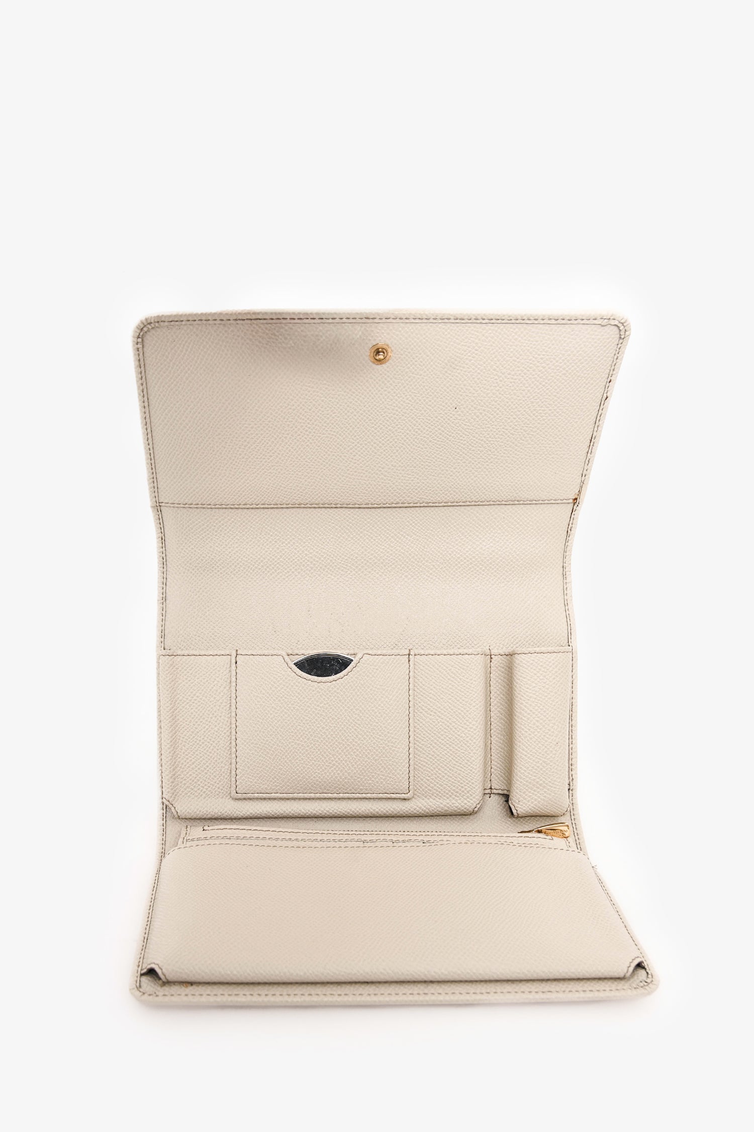 Dolce & Gabbana White Leather Sicily Family Crossbody